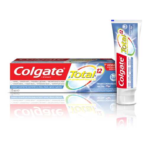 Зубная паста Colgate TOTAL12 Профессиональная чистка 75мл в Эйвон