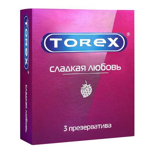 Презервативы Torex Сладкая любовь со вкусом клубники 3 шт. в Эйвон