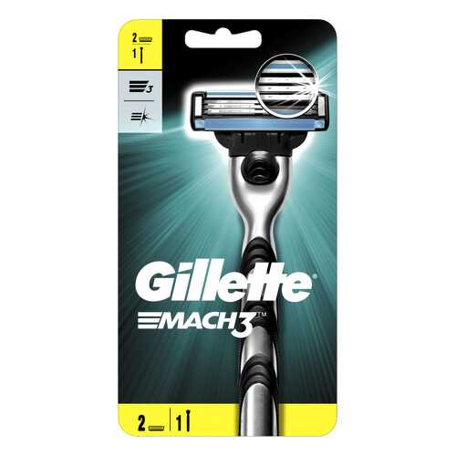 Мужская бритва Gillette Mach3 с 2 сменными кассетами в Эйвон