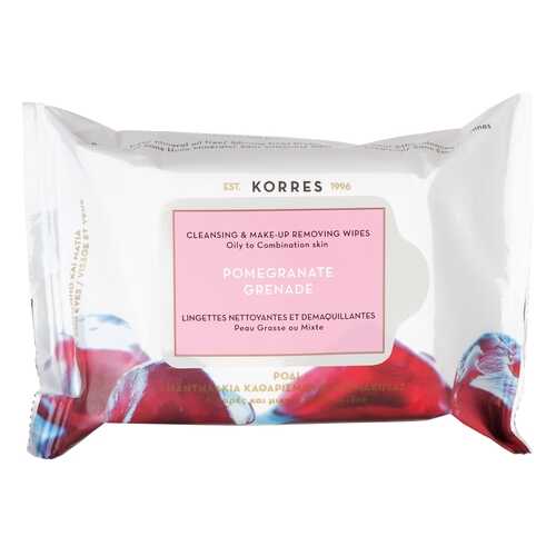 Korres Pomegranate Cleansing & Make Up Removing Wipes For Oily And Combination Skin в Эйвон