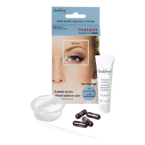 Краска для бровей Godefroy Eyebrow tint light brown 4 шт в Эйвон