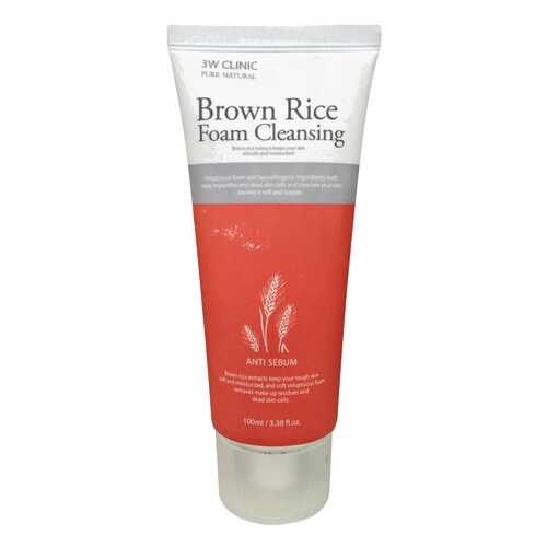 Пенка для умывания 3W Clinic Brown Rice Foam 130 г в Эйвон