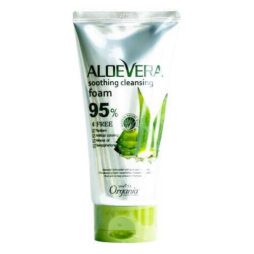 Пенка для умывания White Organia Aloe Vera Soothing Cleansing Foam 95% 130 г в Эйвон
