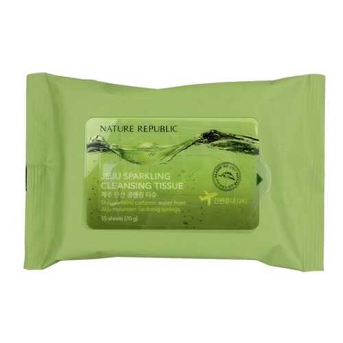 Салфетки для снятия макияжа Nature Republic Jeju Sparkling Cleansing Tissue, 15 шт. в Эйвон