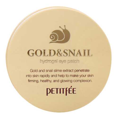 Патчи для глаз PETITFEE Hydro Gel Eye Patch Gold & Snail 60 шт в Эйвон