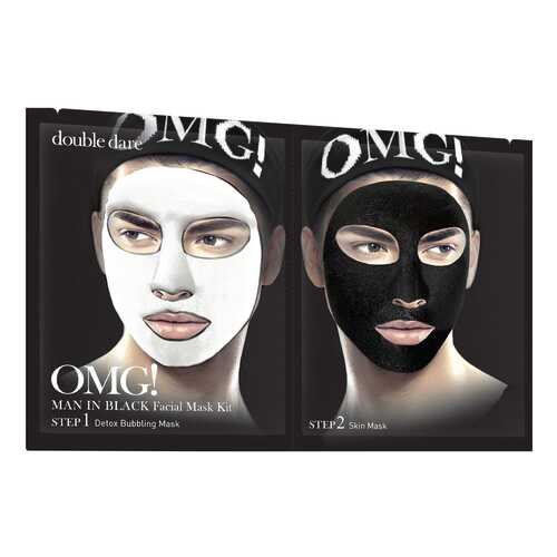 Маска для лица Double Dare OMG! Man In Black Facial Mask Kit упаковка 5 штук в Эйвон