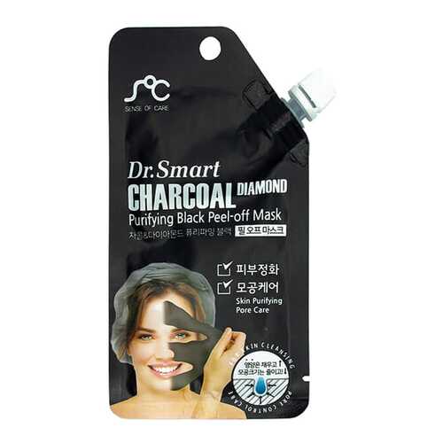 Маска для лица Dr.Smart Charcoal Diamond Purifying Black Peel-Off Mask 25 мл в Эйвон