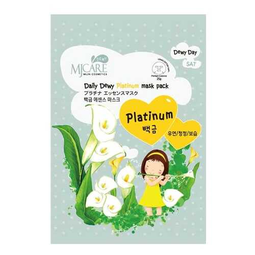 Маска для лица MJ CARE Daily Dewy Platinum Mask Pack 25 г в Эйвон