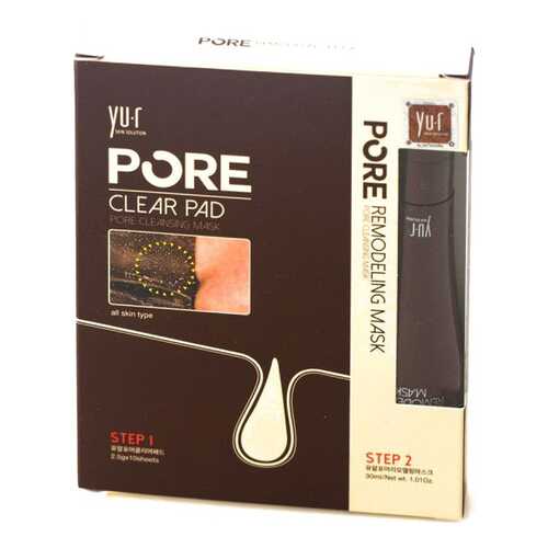 Наборы косметики для лица YU,R Pore clear pad cleansing mask Гель 30 мл 10 масок в Эйвон