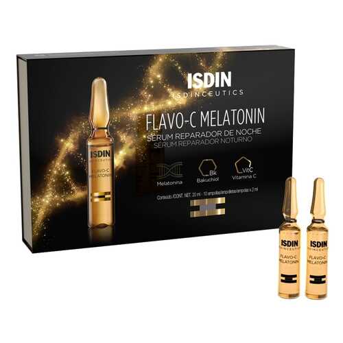 Сыворотка для лица Isdin Isdinceutics Flavo-C Melatonin Serum Reparador De Noche 10*2 мл в Эйвон