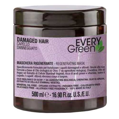 Маска для волос Dikson Every Green Damaged Hair Mashera Rigenerante 500 мл в Эйвон