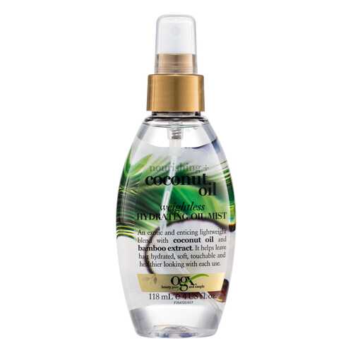 Масло для волос OGX Nourishing Coconut Oil Weightless Hydrating Oil Mist 118 мл в Эйвон